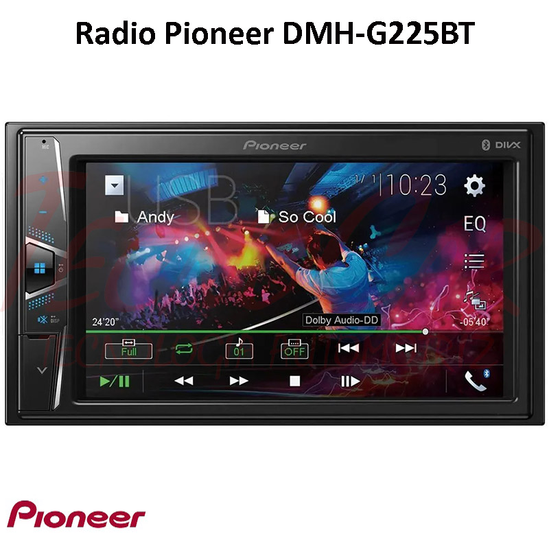 Radio Pioneer Dmh G225bt Pantalla Táctil, Bluetooth Y Usb