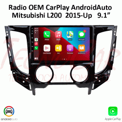 RADIO MITSUBISHI L200  2015 - UP CARPLAY / ANDROID AUTO / 9.1"