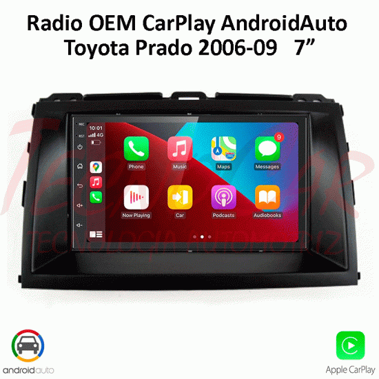 RADIO TOYOTA PRADO 2006-2009 CARPLAY  / ANDROID AUTO / 7"