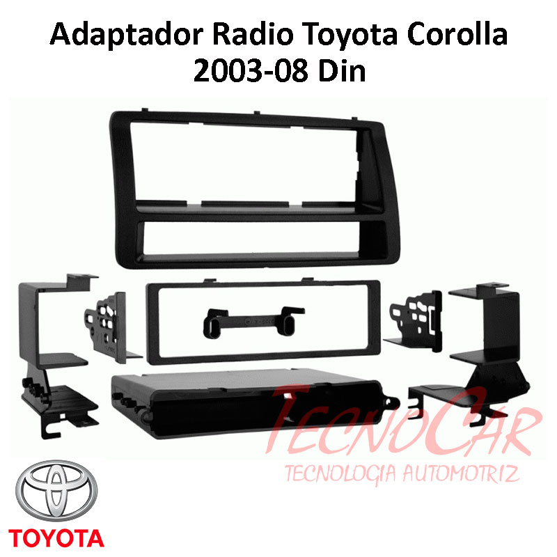 Adaptador radio TOYOTA COROLLA 2003-2008 1 DIN