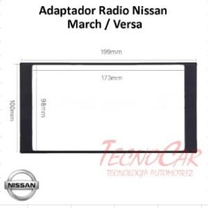 Adaptador Radio Nissan Versa / March / Tiida Multimodelo 7 Pulgadas / 2 Din ANI0020 Connection