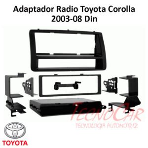 Adaptador Radio Toyota Corolla 2003-2008 1 Din ATO-8204D Metra