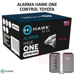 Alarma Auto Hawk One Toyota Anticlon 2 Controles Sensor Impacto 1SA3TY