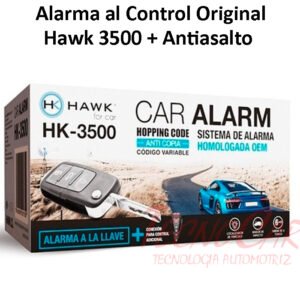 Alarma Auto a la Llave con Antiasalto Hawk OEM Corte Corriente 1SA1AS