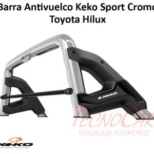 Barra Antivuelco Cromada Toyota Hilux 2016-2022 Keko K3 Decorativa Pick Up