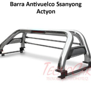 Barra Antivuelco Inox SsangYong Actyon 2005-2020 Wimbo Decorativa Pick Up