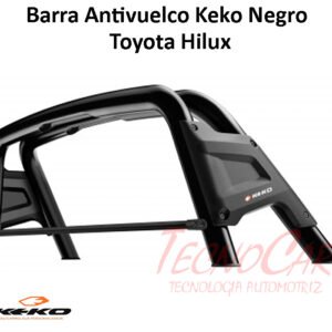Barra Antivuelco Negra Toyota Hilux Revo 2016-2022 Keko K1 Sport Pick Up
