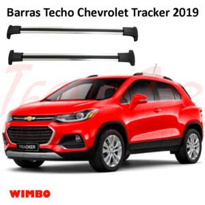Barras Techo Chevrolet Tracker 2019 WingBar Negras Wimbo Aluminio Portaequipaje
