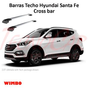Barras Techo Hyundai Santa Fe 2013-2018 Cross Bar Wimbo Aluminio Con Llave