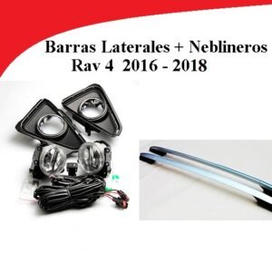Kit Barras Laterales + Neblineros Toyota Rav4 2016-2018 Wimbo Completo