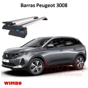 Barras Techo Peugeot 3008 2017+ WingBar Wimbo Aluminio Con Llave