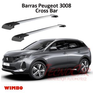 Barras Techo Peugeot 3008 2017+ Cross Bar Wimbo Aluminio Con Llave