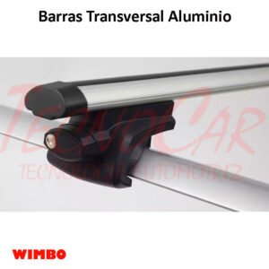 Barras de Techo Transversales Universales 120 cm Wimbo Aluminio con Llaves