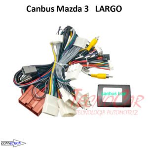 CANBUS Mazda 3 2014-2017 Largo Connection Mandos Volante Cámara USB Android