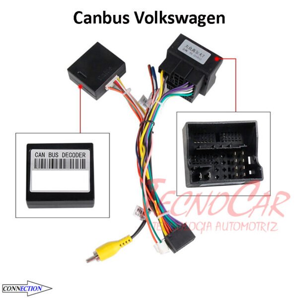 CANBUS Volkswagen VW Connection Mandos Volante Cámara Antena Radios ...