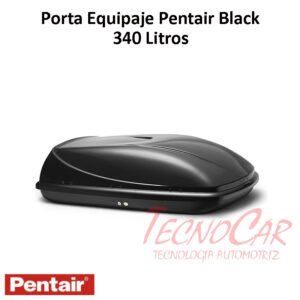Caja Porta Equipaje Pentair 340L Negra ABS Cofre Techo Auto Universal 340N
