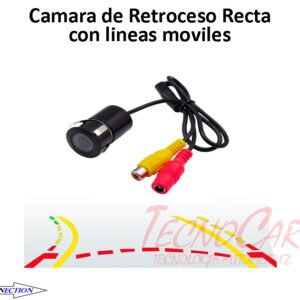 Cámara Retroceso Embutida 170° con Líneas Móviles Connection