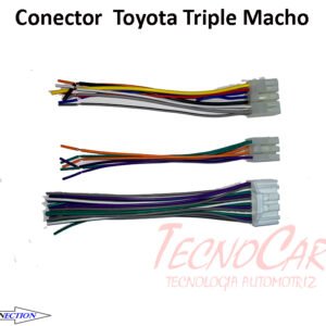 Conector Macho Toyota con Control Volante Connection Adaptador Radio Plug & Play