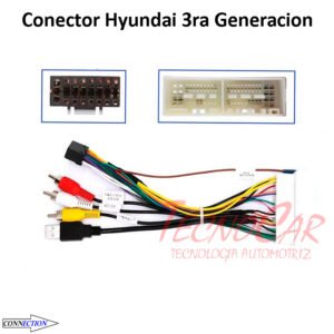 Conector Volante Hyundai 3ra Generación Connection | Radio Android Mandos Volante USB Antena