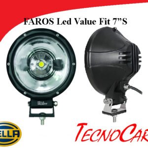 Farol LED 7” Hella Value Fit Spot Lamp Kit Luz Larga Distancia Off Road
