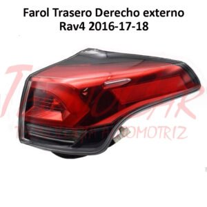 Farol Trasero Derecho Exterior Toyota RAV4 2016-2019 Código 81551-42201