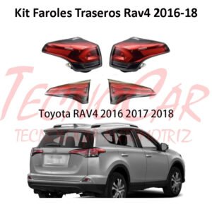 Kit Faroles Traseros Toyota RAV4 2016-2019 Juego Completo Exterior e Interior Connection