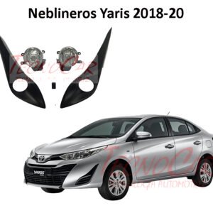 Neblineros Toyota Yaris 2017-2020 Kit Completo OEM con Ampolletas H16