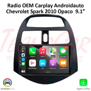 Radio Chevrolet Spark 2010 Up 9.1” CarPlay Android Auto 2/32GPS Bluetooth Android 15 OEM