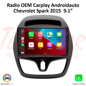 Radio Chevrolet Spark 2018 Up 9.1” CarPlay Android Auto 2/32GPS Bluetooth Android 15 OEM