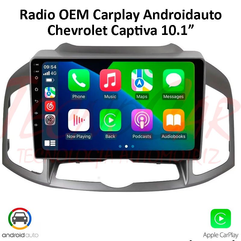 Radio Chevrolet Captiva 2011-17 10.1” CarPlay Android Auto 2/32 GPS Bluetooth Android 15 OEM