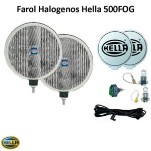 Farol Halógeno Hella 500FOG Neblinero Kit Completo