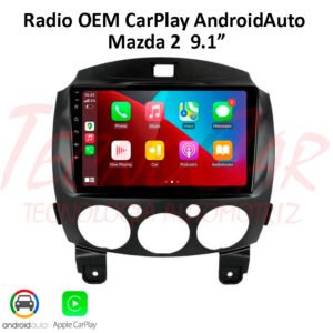 Radio Mazda 2 2007-2014 9.1" CarPlay Android Auto Android 15 Pantalla Táctil OEM