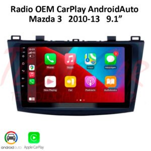 Radio Mazda 3 2010-2013 CarPlay Android Auto 9.1" OEM Pantalla Táctil Android 15
