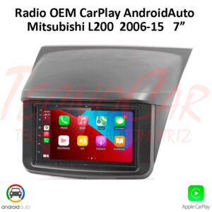 Radio Mitsubishi L200 2006 - 2015 CarPlay Android Auto 7” Pantalla QLED Android 15 OEM