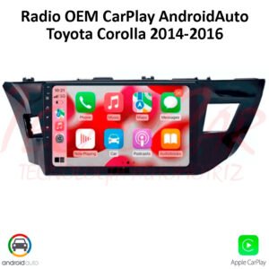 Radio Toyota Corolla 2014-2016 CarPlay Android Auto 10.1” Android 15 Bluetooth GPS OEM
