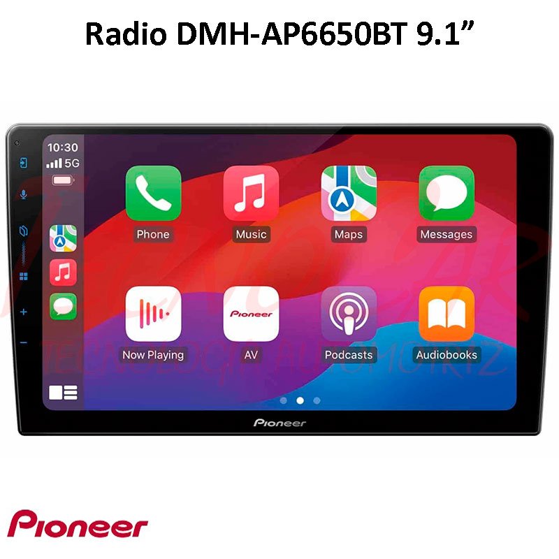 Radio Pioneer DMH-AP6650BT Pantalla 9.1” Carplay Android Auto Inalambrico