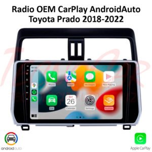 Radio Toyota Prado 2018-2022 CarPlay Android Auto 10.1” Android 15 Bluetooth GPS OEM