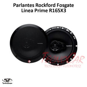 Parlantes Rockford R165X3 6.5” 90W Prime 3 Vías 4 Ohm Audio Auto Alta Sensibilidad