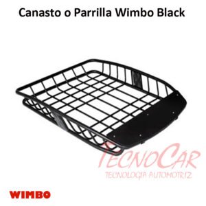Parrilla Portaequipaje Wimbo Black 120Kg Metal Universal Techo Auto Resistente