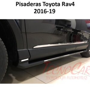 Pisaderas Toyota RAV4 2016-2018 Aluminio Negro OEM Instalación Original WIMBO