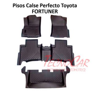 Pisos Calce Perfecto Toyota Fortuner 2016+ Alfombras OEM a Medida