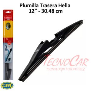 Plumilla Trasera Hella 12" Universal 30,4 cm Limpiaparabrisas Posterior