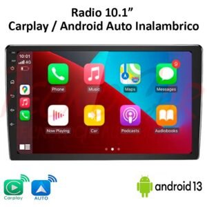 Radio Android 10.1” QLED CarPlay Android Auto 4GB RAM 64GB GPS Bluetooth OEM