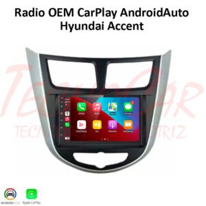 Radio Hyundai Accent 2010-2017 CarPlay Android Auto 7” Pantalla OEM Android 13 Bluetooth GPS