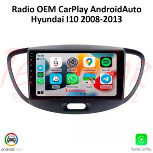 Radio Hyundai I10 2008-2013 CarPlay Android Auto 9.1” Pantalla OEM Android 13 Bluetooth GPS