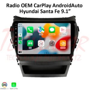 Radio Hyundai Santa Fe 2012-2017 CarPlay Android Auto 9.1” Pantalla OEM Bluetooth GPS WiFi