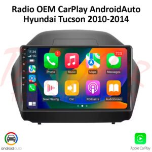 Radio Hyundai Tucson 2010-2014 CarPlay Android Auto 10.1” Pantalla OEM Android 12 Bluetooth GPS
