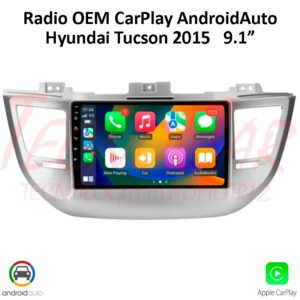 Radio Hyundai Tucson 2015-2018 CarPlay Android Auto 9.1” Pantalla OEM Bluetooth GPS WiFi