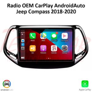Radio Jeep Compass 2018-2020 CarPlay Android Auto 10.1" Pantalla QLED Android 12 OEM