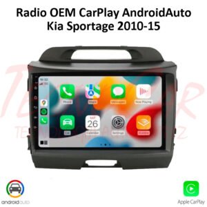 Radio Kia Sportage 2010-2015 9.1" QLED CarPlay Android Auto Android 12 Pantalla OEM